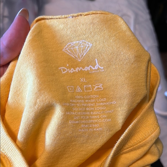 Diamond Supply Co. Graphic Yellow T Shirt - Picture 7 of 7